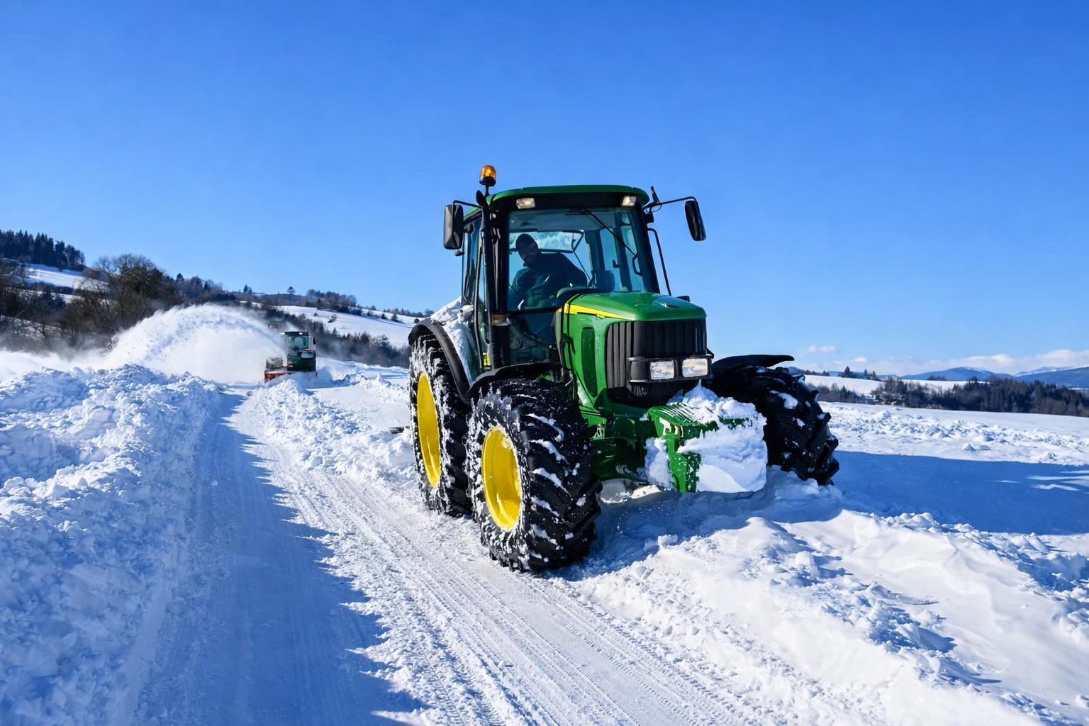 Zimná údržba ciest technikou